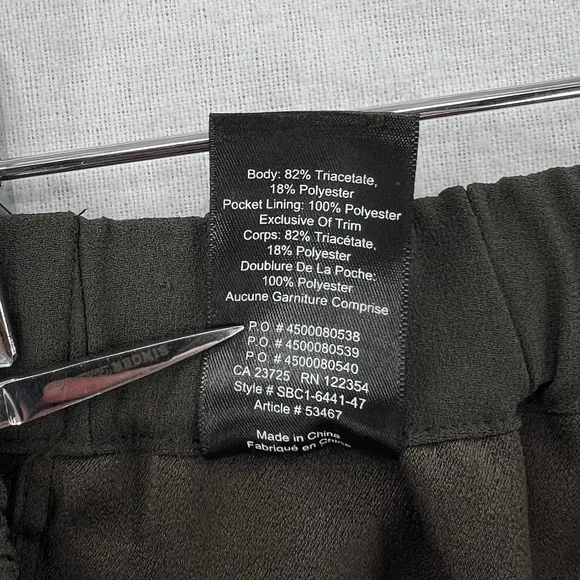 ARITZIA BABATON Dexter Pants Womens Medium Green High rise Pull On Triacetate - Picture 10 of 16